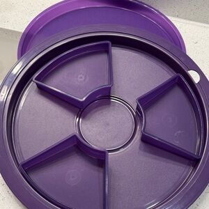 Tupperware Large Serving Tray with Adjustable Divider Sections